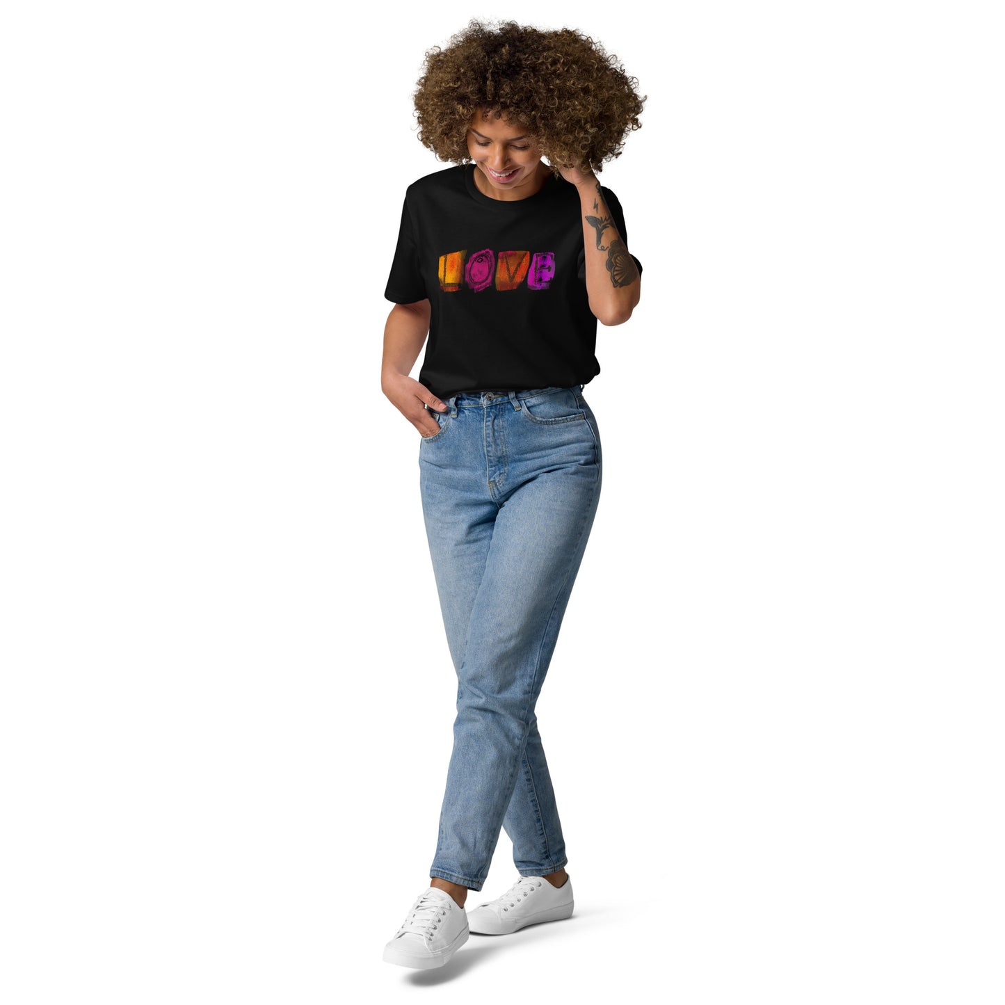 LOVE T-shirt in organic cotton unisex