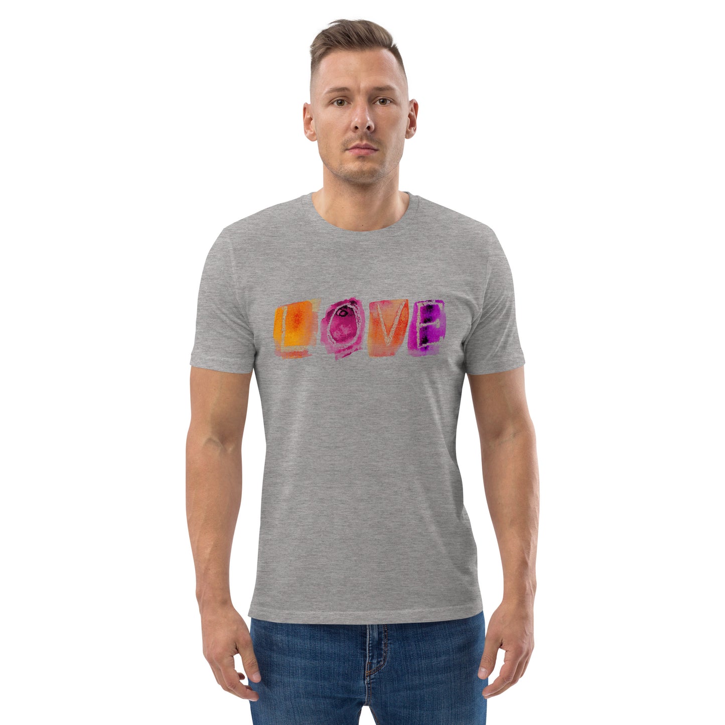 LOVE T-shirt in organic cotton unisex