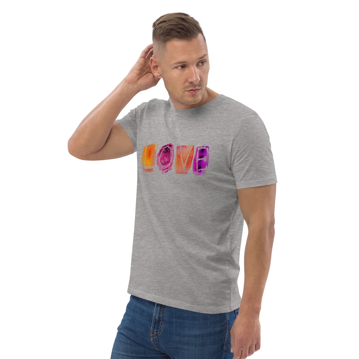 LOVE T-shirt in organic cotton unisex