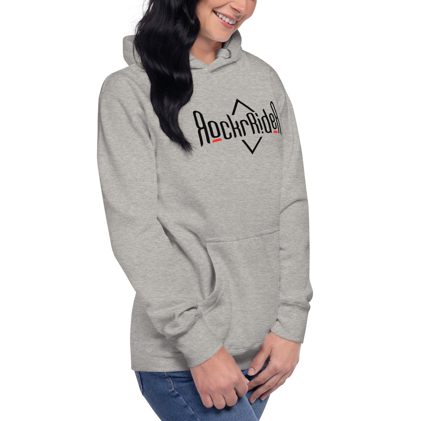 RockrRider hoodie unisex white