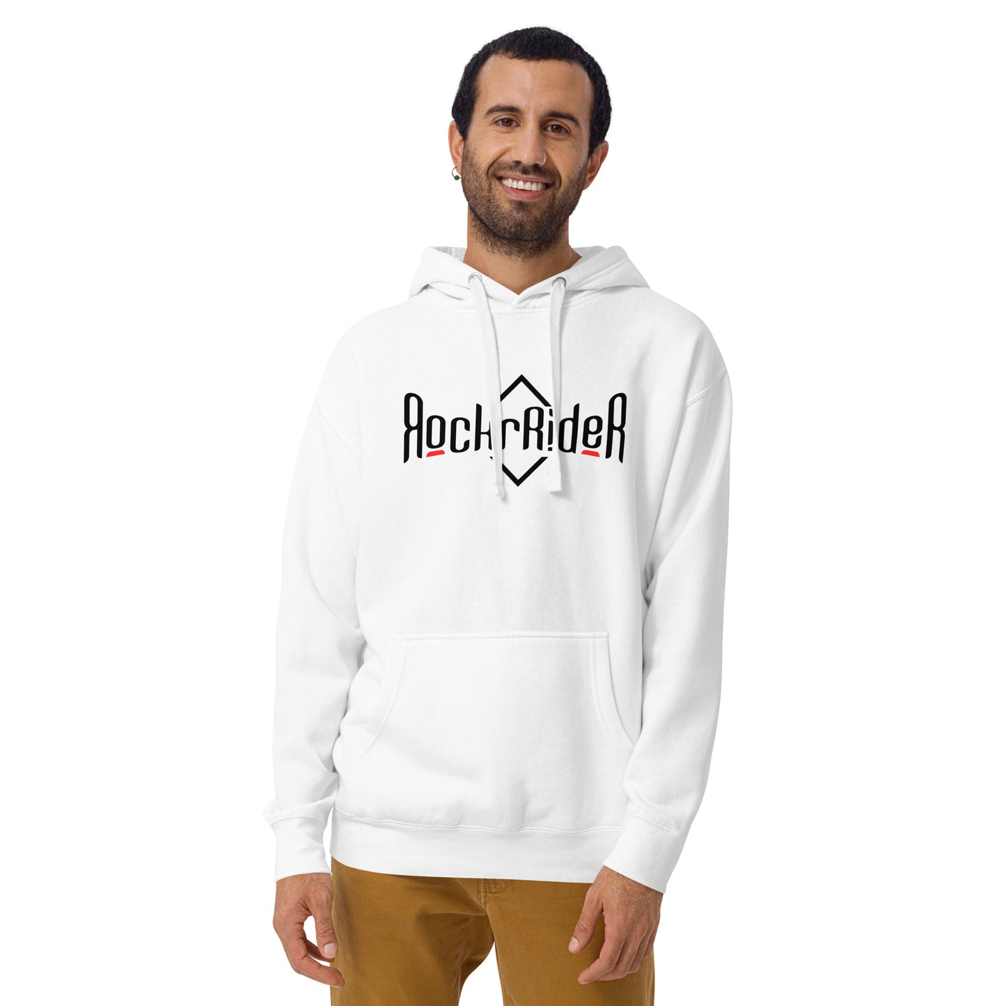 RockrRider hoodie unisex white