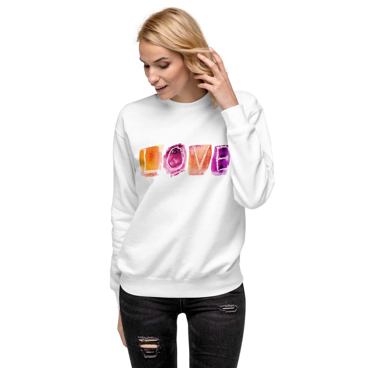 LOVE thick unisex sweatshirt