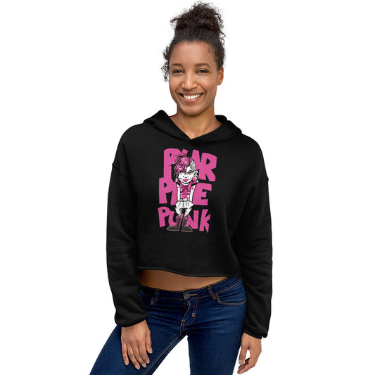 PURPLE PUNK short hooded sweatshirt