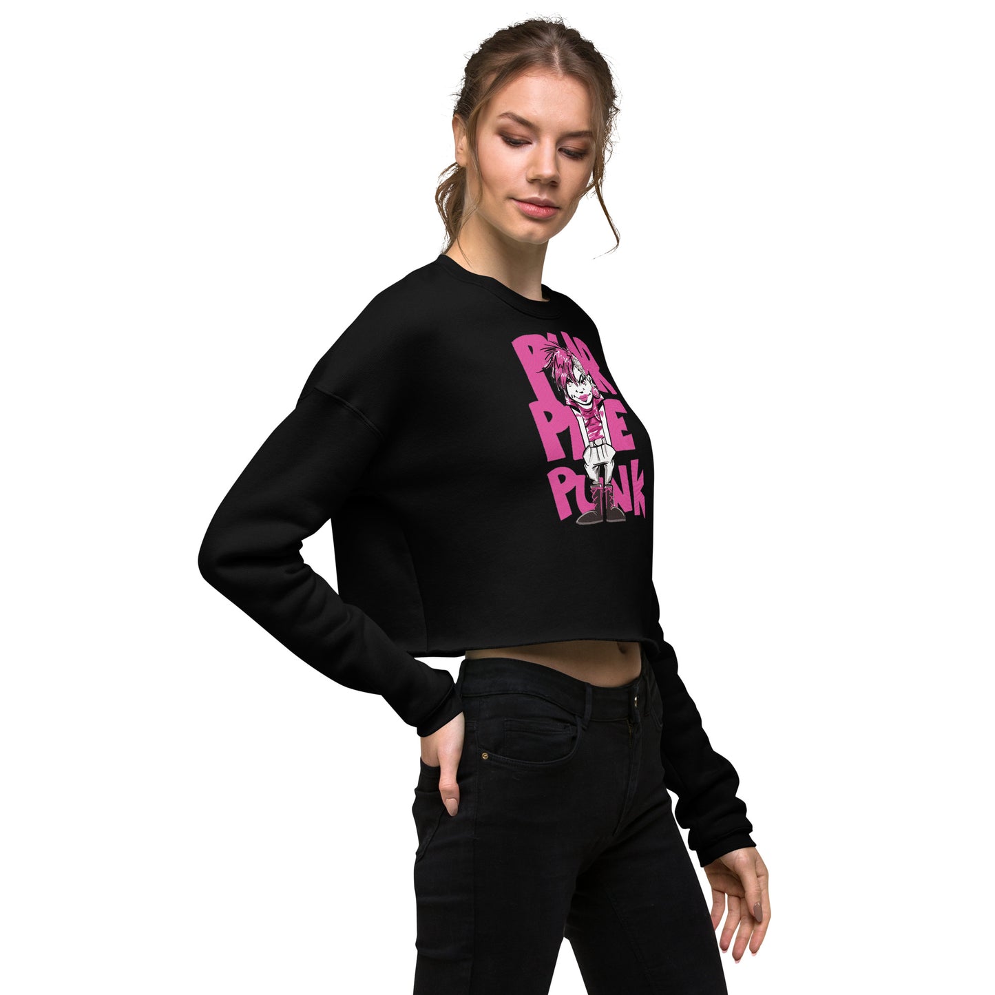 PURPLE PUNK short sweatshirt